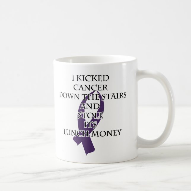Mug Cancer Bully (Ruban pourpre) (Droite)