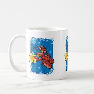 Mug Cancer Crabe dans le ciel nocturne