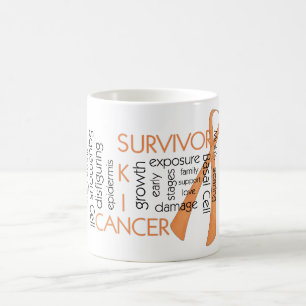 Mug Cancer de la peau Survivant D4 :: Mots de puzzle