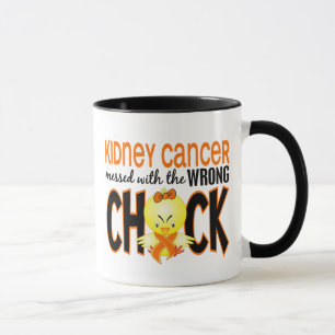 Mug Cancer de rein sali avec le poussin faux