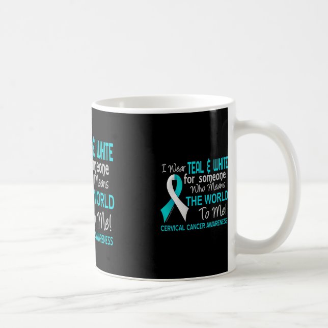 Mug Cancer Du Col Pour Quelqu'Un Qui Signifie Monde Po (Droite)