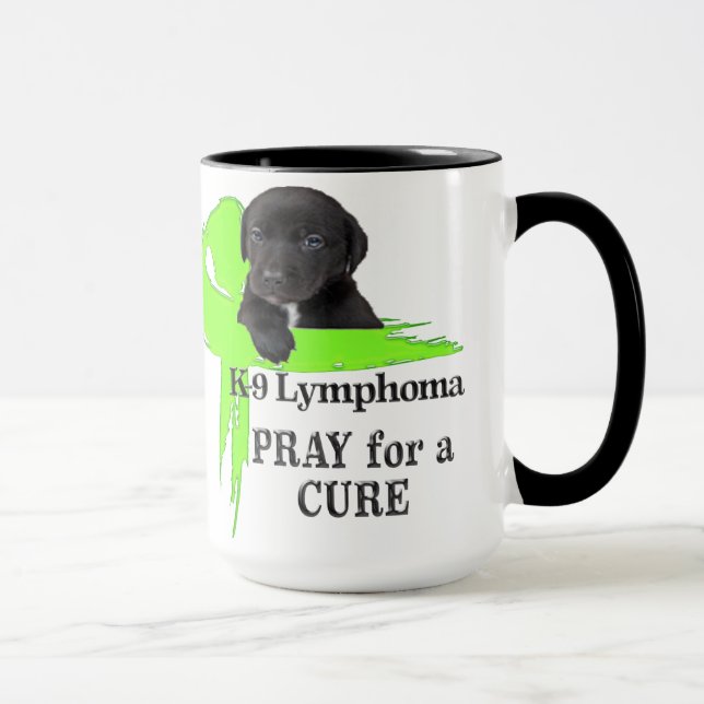 Mug Cancer du lymphome | Lime Green Cancer Ribbon | Sa (Droite)