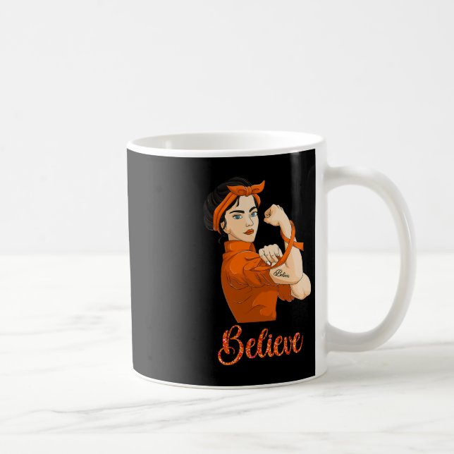 Mug Cancer du Sang de la femme forte 2 (Droite)