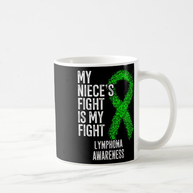 Mug Cancer du sang Le combat de ma nièce est mon comba (Droite)