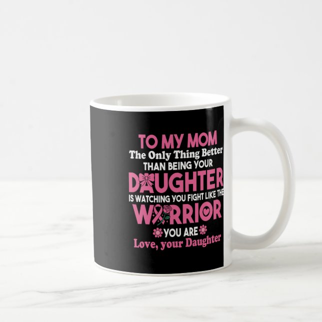 Mug Cancer Du Sein À Ma Mère Qui Vous Regarde Combattr (Droite)