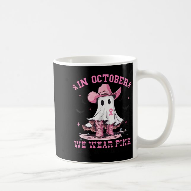 Mug Cancer Du Sein Femmes Halloween En Octobre Nous Po (Droite)