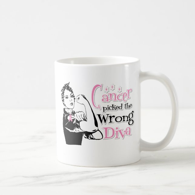 Mug Cancer Du Sein : Le Mauvais Diva (Droite)