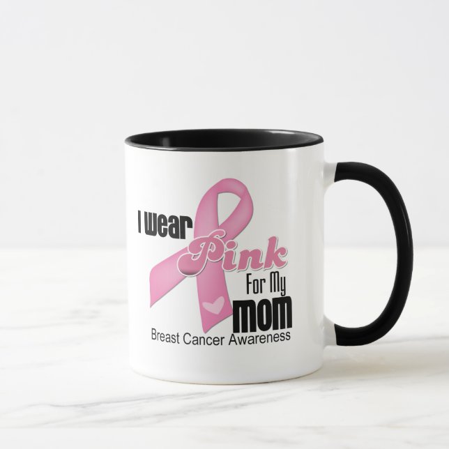 Mug Cancer du sein rose de maman de ruban (Droite)