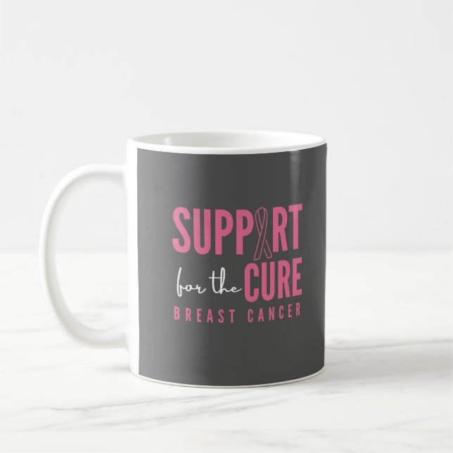 Mug cancer du sein. soutien pour le traitement.Mugs (Gauche)