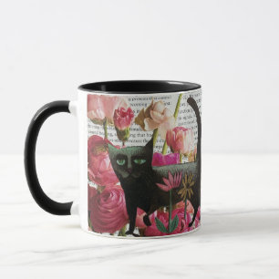 Mug Cancer du sein Survivant Chat noir Soin de guériso