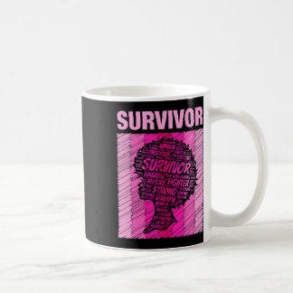 Mug Cancer du sein Survivante Africaine Américaine Fem