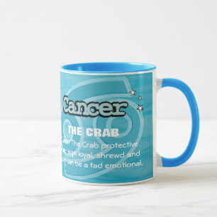 Mug Cancer Le crabe signe de l'eau muqueuse astrologiq