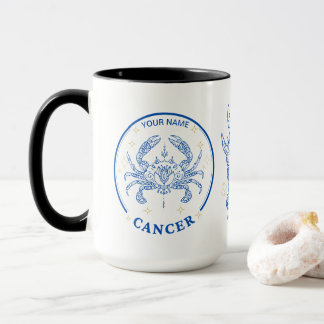 Mug Cancer personnalisé Zodiac 15 oz