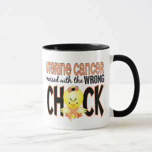 Mug Cancer utérin sali avec le poussin faux