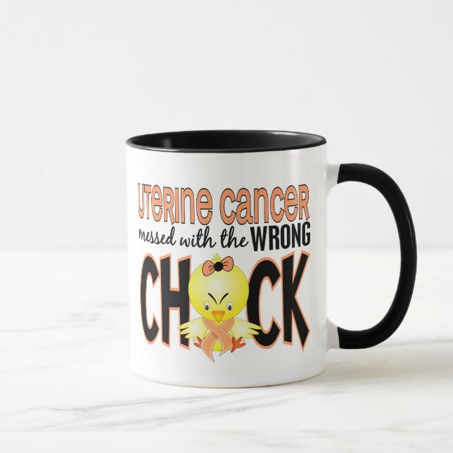 Mug Cancer utérin sali avec le poussin faux (Droite)
