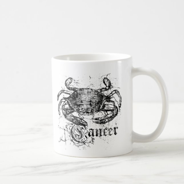 Mug Cancer vintage du zodiaque (Droite)