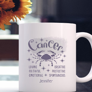 Mug Cancer Zodiac Traits personnalisés Horoscope