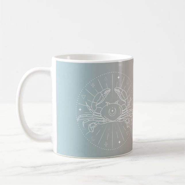 Mug Cancer zodiaque horoscope étoile signe dégradé (Gauche)