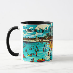 Mug Cancun, Mexique avec une Vibe pop art