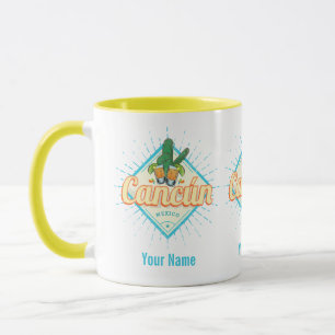 Mug Cancun Mexique Dancing Cactus Tequila Vintage
