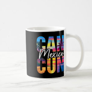 Mug Cancun Mexique Palmier Coucher de soleil Plage Été