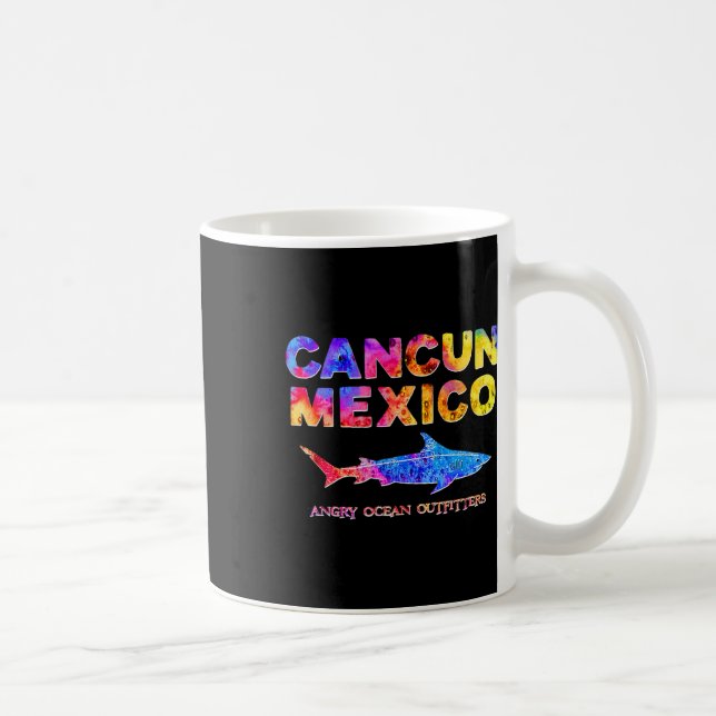 Mug Cancun Mexique T Chemise Requin Aigle de pêche (Droite)