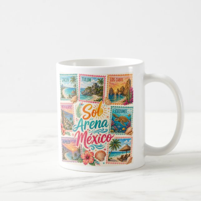Mug Cancun Soleil Sable Mexique Plages Tropicales Magn (Droite)