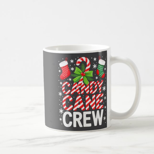 Mug Candy Cane Crew Shirt Adult Men Women Kids Christm (Droite)
