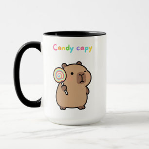 Mug Candy Capybara – T-shirt pour enfants à lollipop m