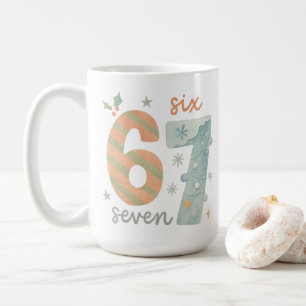 Mug Candy Stripe & Snowflake 67 – Numéro de vacances f