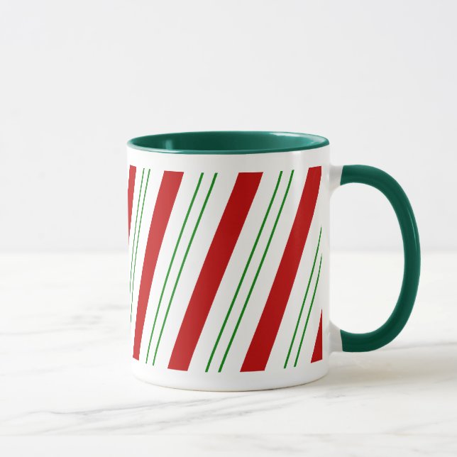 Mug Candycane vert rouge (Droite)