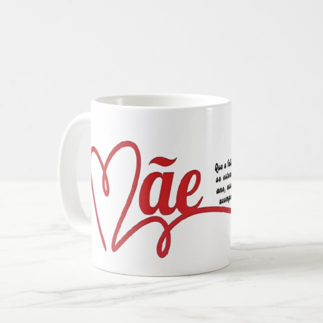 Mug Caneca branca dia das mães (Devant gauche)
