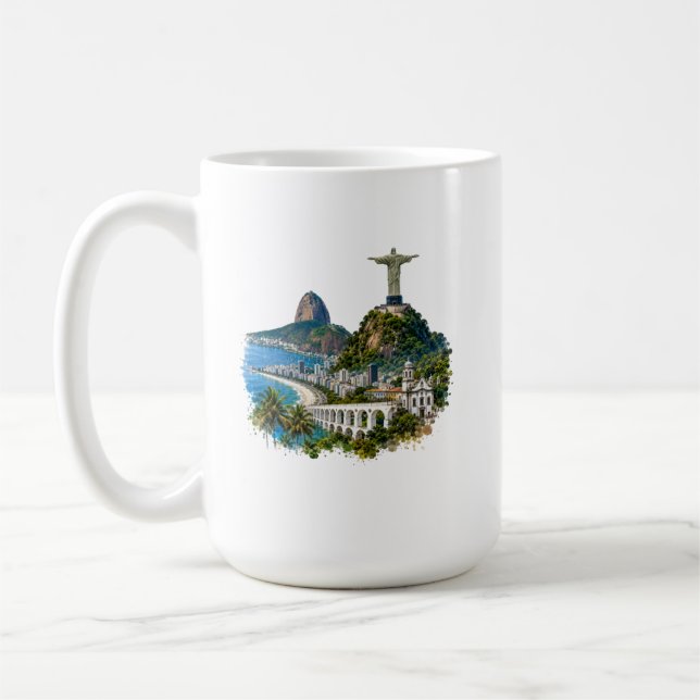 Mug Caneca Cartão Postal Rio de Janeiro (Gauche)