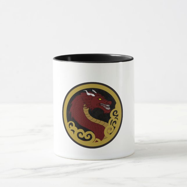 Mug Caneca Cerâmica Dragão Imperial Vermelho (Centre)