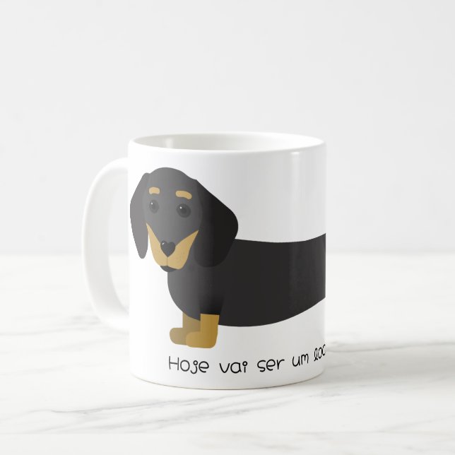 Mug Caneca Dachshund-Longo Dia (Devant gauche)