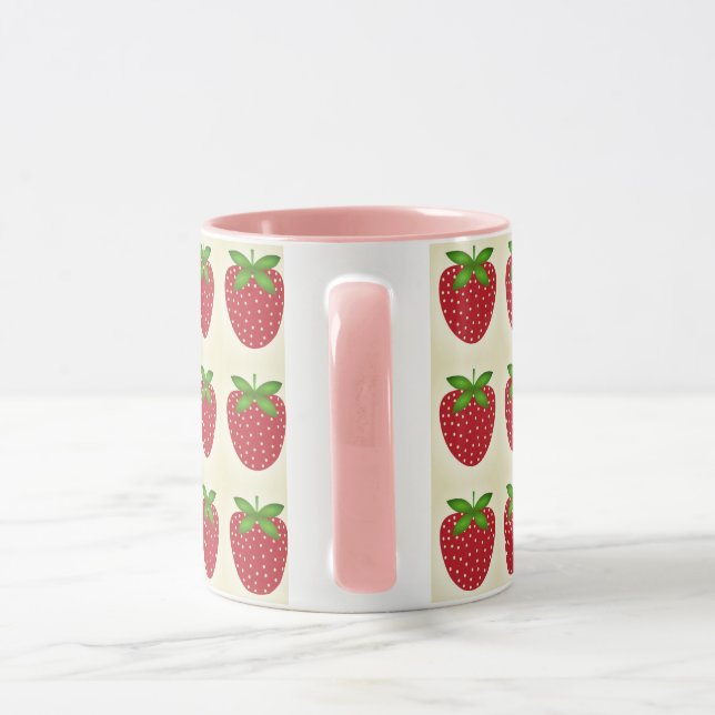 Mug caneca estampada morango (Poignée)