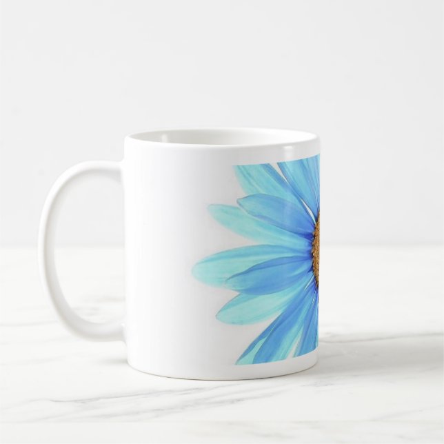 Mug caneca flor azul (Gauche)