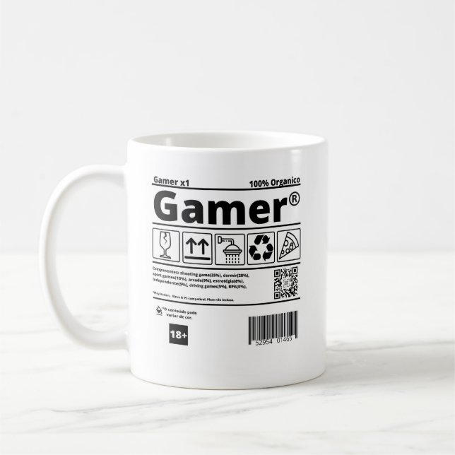 Mug Caneca Gamer (Gauche)