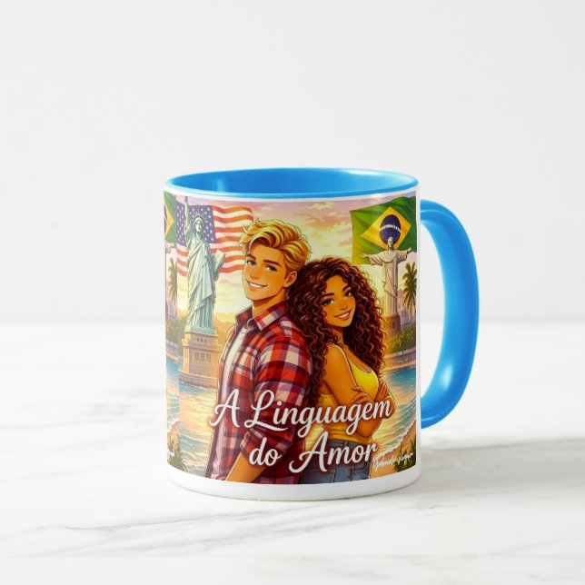 Mug Caneca literária A linguagem do amor  (Devant droit)