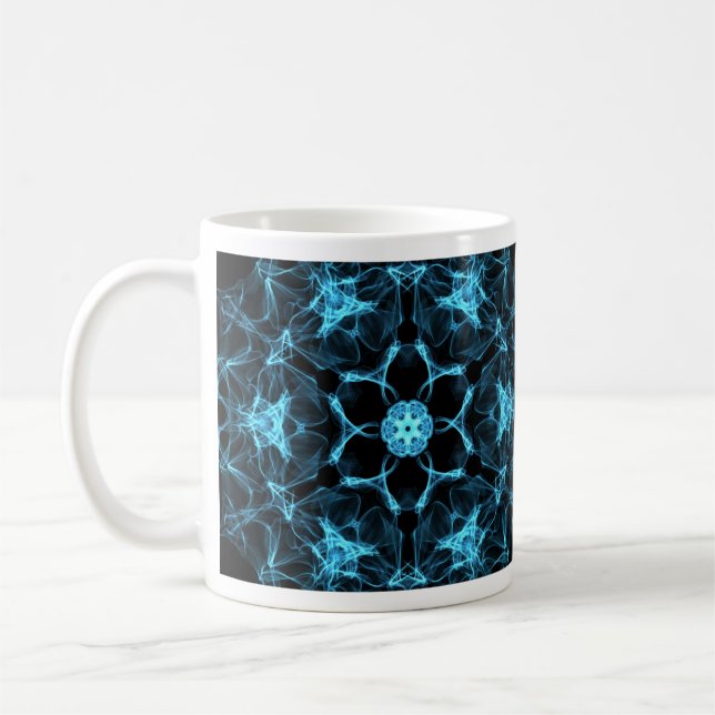 Mug caneca Mandala Espectral Blue (Gauche)