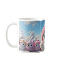 Caneca (Mug) Bonequinhos de Neve Fofos