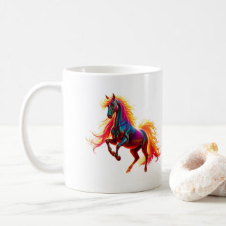 Mug Caneca Rainbow Horse