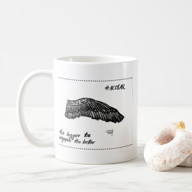 Mug Canette ACOTAR - aile (Avec donut)