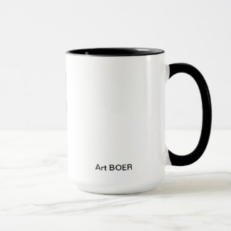 Mug Canette avec peinture/détail « Entre Nous "