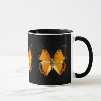 Mug Canette de café à papillon à bordure noire