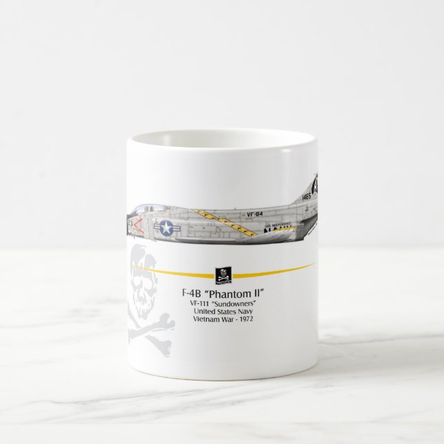 Mug Canette de la chasse F-4B Phantom VF-184 « Jolly (Centre)