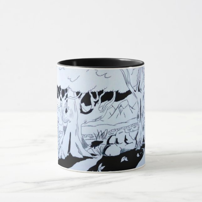 Mug Canette personnalisée - Paysage (Centre)