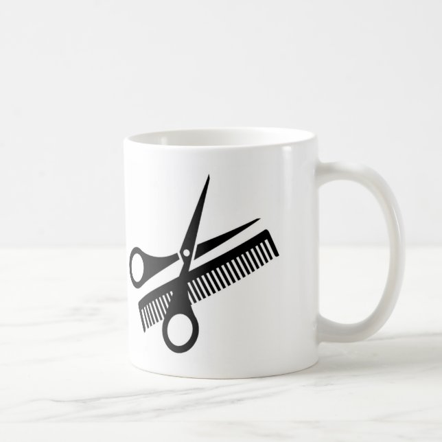 Mug Canette personnalisée pour coiffeur/barberie (Droite)