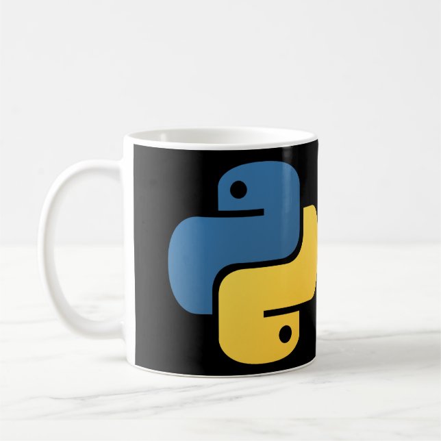 Mug Canette Python et Linux Mint (Gauche)