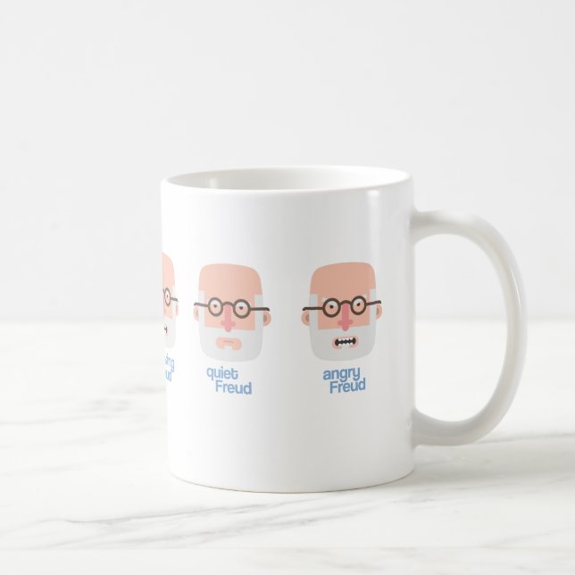 Mug Canette Smoking, quiet and Angry Freud (Droite)